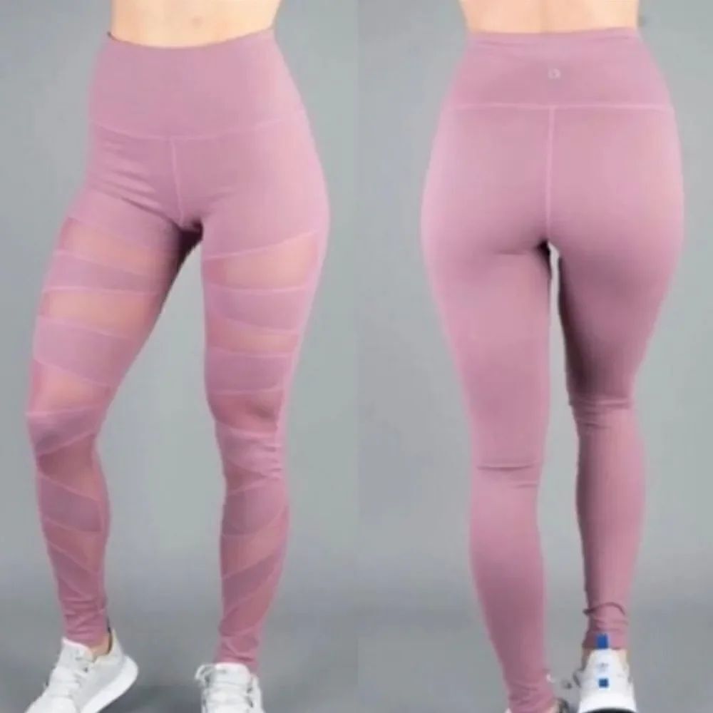 Buff Bunny Mesh Cut Out Legging Pink